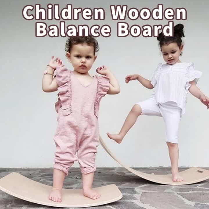 Wooden Balance Board Kids Wobble Board Wooden Toys For Toddlers Kids