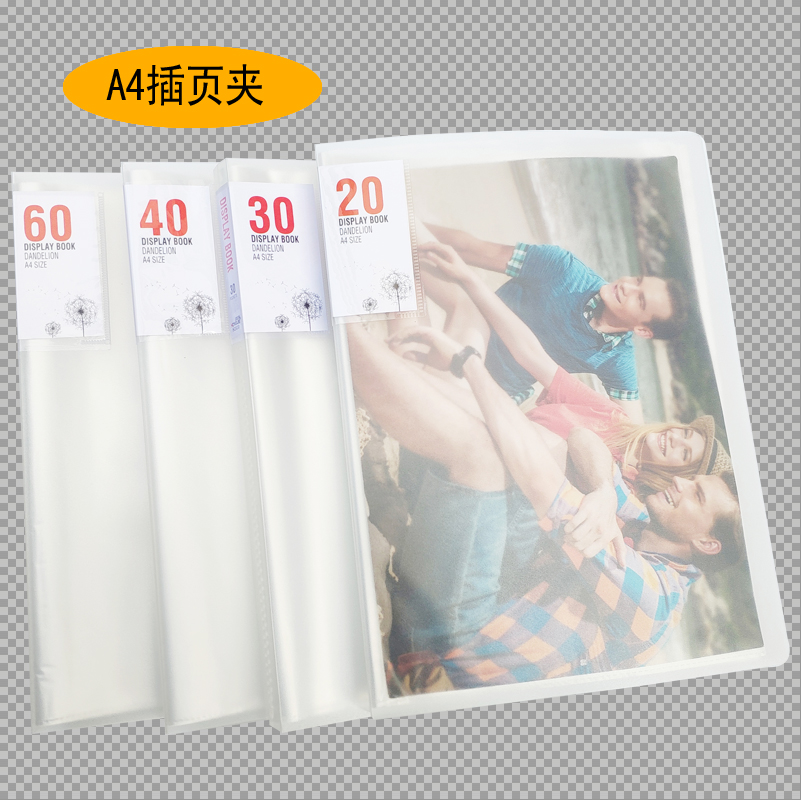 Folder inserts sheet music clips page-turning a4 information books transparent multilayer inserts bag classification bag students paper clips 60 pages