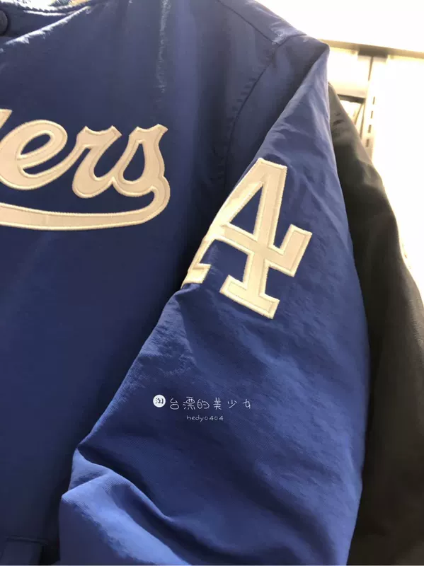 SF Đài Loan mua đồng phục bóng chày nam MlB LA Dodgers cộng với áo khoác bông áo khoác đội - Thể thao sau áo thể thao nữ