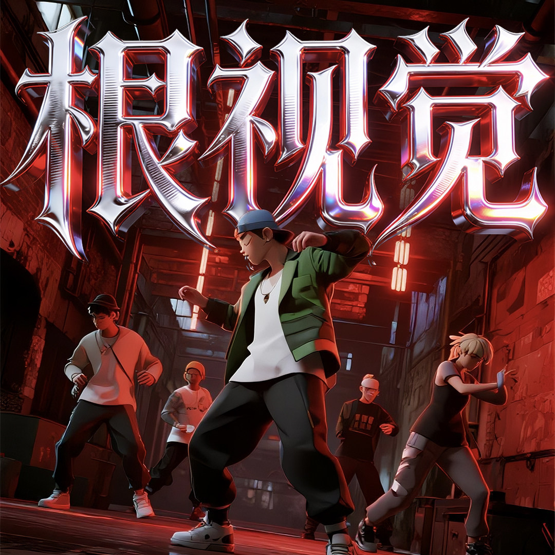 根视觉街舞海报设计的LOGO