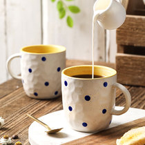 ezicok mug ceramic water cup office brew tea cup home simple couple cup with lid milk cup