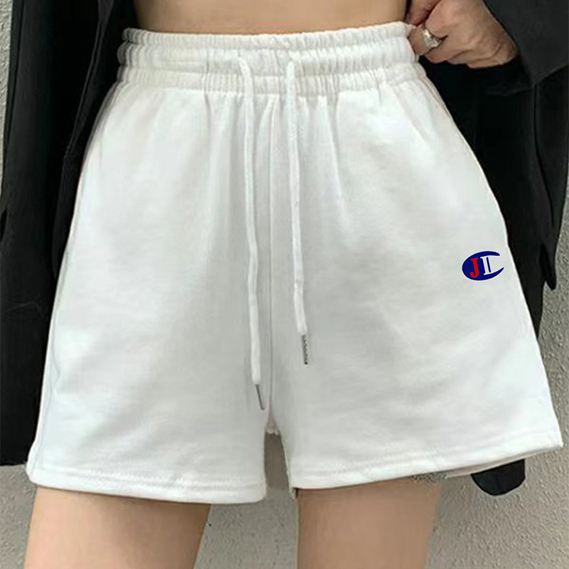 Authentic Summer Champion Shorts for Women, Loose Sports Thin Sweatpants, Drawstring Casual Pants, Pure Cotton Trendy Brand Five-Point Pants for Men