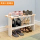 Kệ giày nhiều lớp nhỏ đơn giản kinh tế gia đình tiết kiệm không gian nhà người giả gỗ rắn màu giày tủ cửa ký túc xá IKEA - Kệ kệ giày