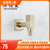 Nordic light lavish wire drawing gold washing machine mop pool tap 4 for special single cold home brass Fast boiling water