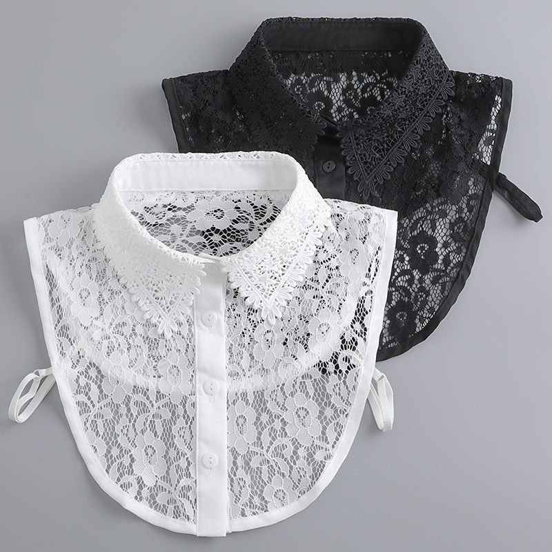 New Style Detachable Collar for Women, Versatile Lace Breathable Casual Shirt Collar, Lace Doll Collar for Spring, Autumn, and Winter