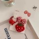 Клубника, комплект с бантиком, 3 предмета