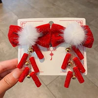 5 # заколка для волос с бантиком [пара]