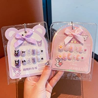 11#фиолетовый маленький библиотека+розовый щенок [12 пар]