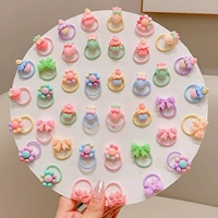 Комплект с бантиком, в цветочек