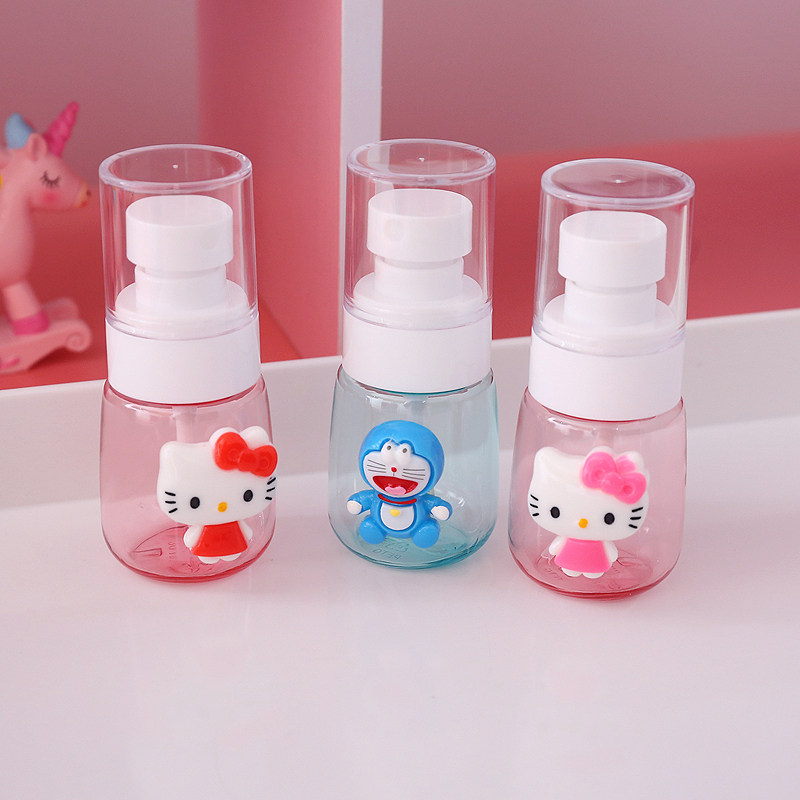 Cute Cartoon U Type Spray Bottle 30ml Thick Wall Thickness Bottom U Type Bottle Ultra-fine Mist Press Small Spray Pot Sunscreen Spray Bottle