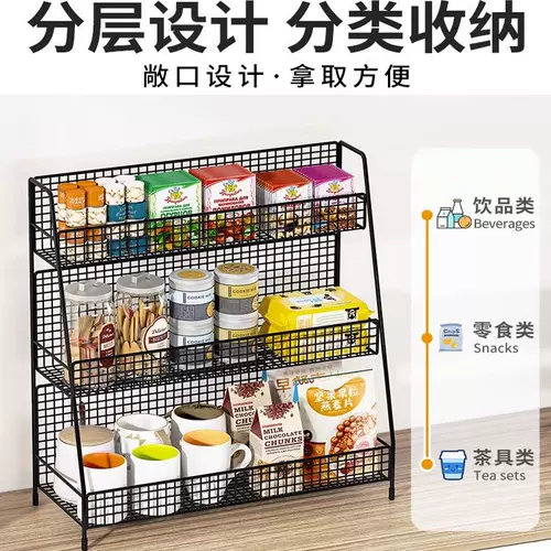 Настольная полка для хранения, полка для закусок на обеденном столе, полка для чашек с водой в гостиной, многослойная полка для хранения специй на кухонной столешнице