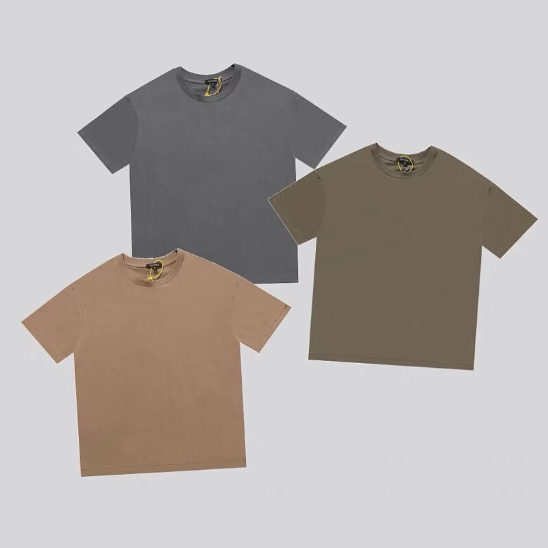 High-Quality Kanye Yeezy Season6 Kanye Solid Color High Street Classic Loose Short-Sleeve T-Shirt for Men and Women
