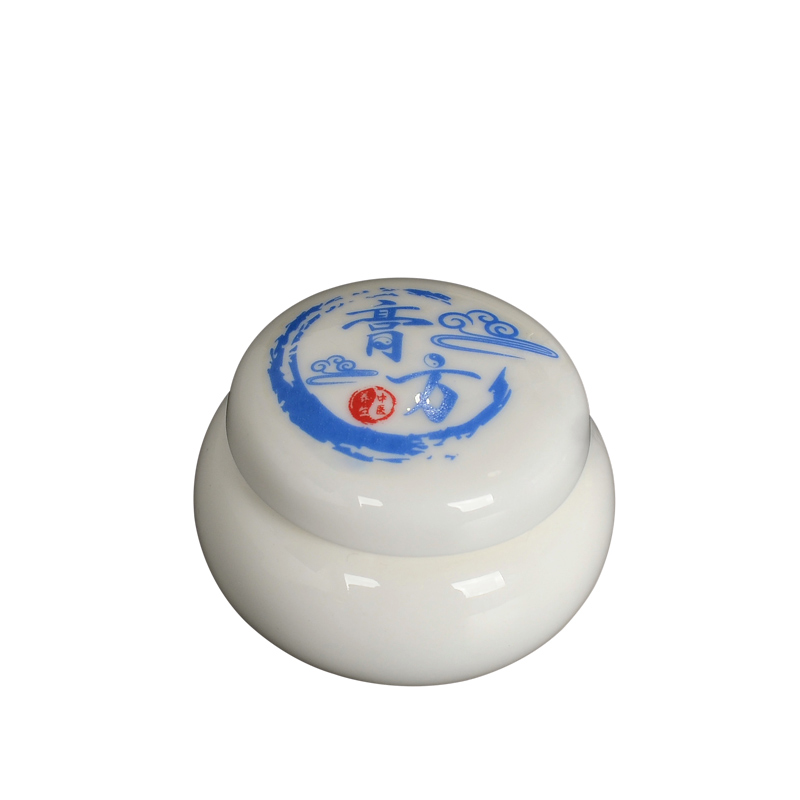 Paste pot ceramic seal plaster medicine can honey pot powder ceramic tea pot small porcelain jar