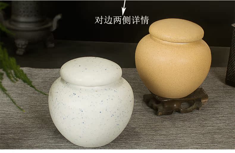 Paste pot seal storage tanks can be rotating liquid bottles of honey differentiated bi-facial mask powder, ceramic tea pot customize logo