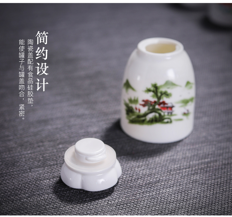 To DE new rotating liquid tank sealing paste pot small porcelain ceramic pot cosmetics mass customization