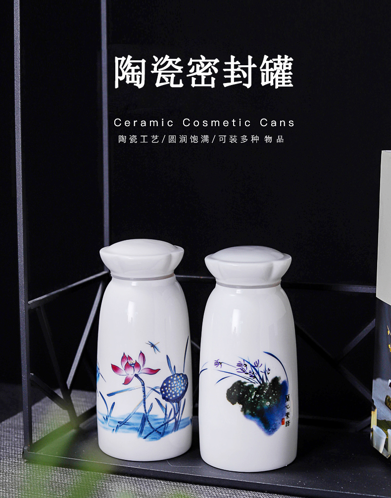 To DE can rotate, the Japanese new brown jars of paste pot seal storage tank porcelain product promotion