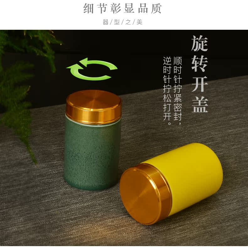 The Mini can rotate small caddy fixings one mercifully pot small porcelain ceramic powder sealed jar tanks new product promotion