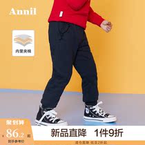 Anel childrens clothing girls cotton pants winter wear new female childrens casual pants warm sports pants trousers