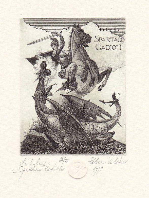 Bulgarian-Vilikov (peter velikov) - bronze version of the collection of book tickets 