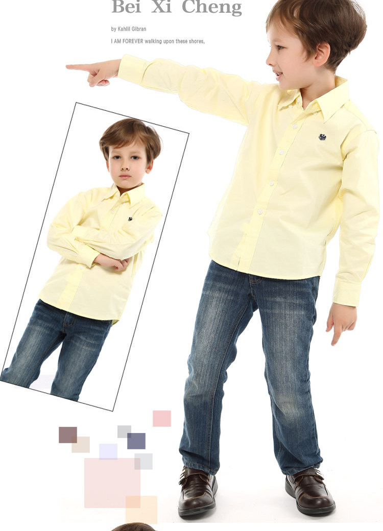 Chemise garcon à manche longue - Ref 2074601 Image 23