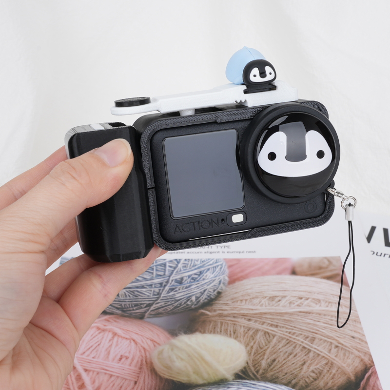Suitable for Dji Action6 Action Camera Rabbit Cage Street Photography Handle Shutter Frame Button Accessories