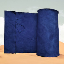 Minority old earth cloth plant indigo dyed bucket pattern swastika cloth country cloth bag clothing design fabric