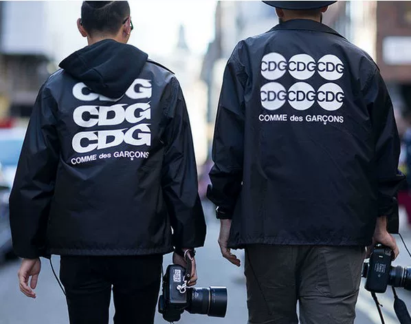 Специальное предложение [Kane Shika] японский закупщик Rei Kawakubo коуч-куртка CDG куртка с тремя рядами карманов ветрозащита