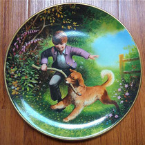 Western porcelain collection Western antique British Wedgwood Bone Porcelain Disc Faithful friends