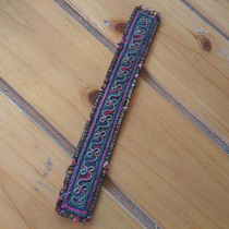 Hand embroidered Miao embroidered old embroidered old embroidered pieces old embroidered strips lock embroidery