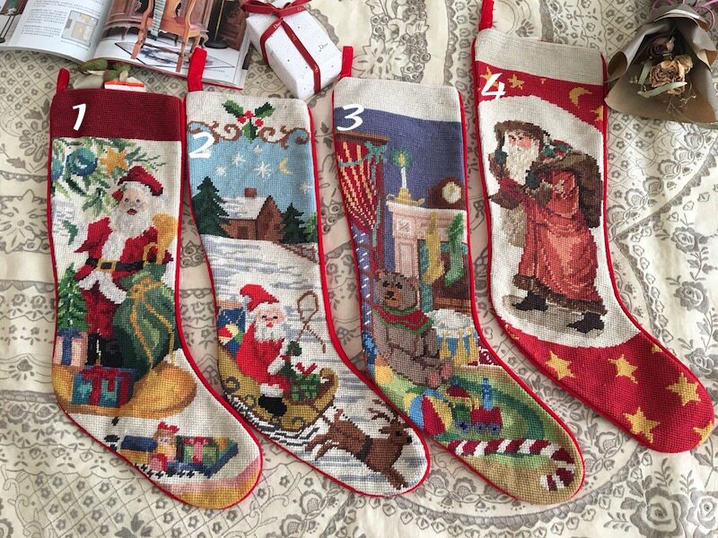 Antique-grade collection exports to Europe and America pure hand-made wool-embroidered Santa Claus