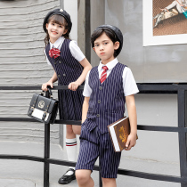 Elementary School Uniforms Suit Summer New Kindergarten Garden Suit Children Graduation Suit Boys And Girls School Performance Class Clothes