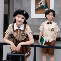 Summer new primary school uniforms suit Inn College Wind graduation class Costume Kindergarten Uniform two sets