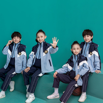 School Uniform Suit Autumn Winter Three-in-one Submachine Clothes New Children Enrolled boys and girls Inlet wind class Three sets