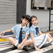 Primary school uniforms Summer new graduation clothes for children 61 Performance Inron College Wind Class Kindergarten Garden Clothing
