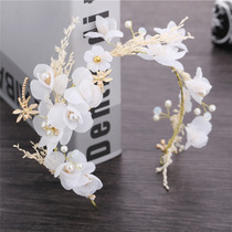 Bride Han Style Wedding Dress Headwear Full of Star Dried Flowers Sen Accessories Wedding Accessories Hair Stirrings Floral Ringed Studio Styling