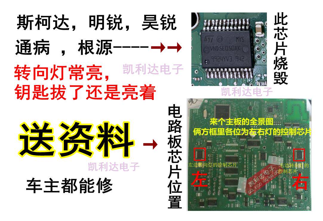 VND5E050AK Skoda Foss Mingrui BCM module direction light control chip straight shot