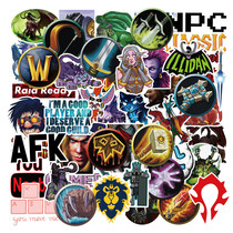 50 World of Warcraft stickers Blizzard Game Suitcase stickers Tribal Alliance Computer wall decoration stickers