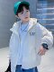 French Boys' Outwears, Spring & Fall Cool Jackets, Windproof Outwears, Winter Velvet Hooded Jackets, Zipper Shirts, Autumn Clothing