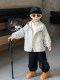 French Boys' Three-In-One Detachable Autumn Jacket 2025 New Stylish Children's Spring and Autumn Top