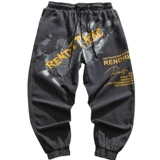 Джинсы в стиле хип-хоп, трендовые штаны для отдыха, европейский стиль, оверсайз