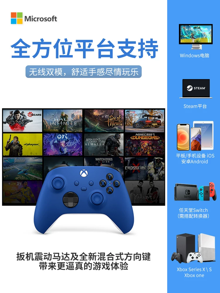 [Microsoft Xbox контроллер Series Bluetooth беспроводной Xsx новый Xss геймпад для ПК компьютера ]