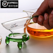 Peking University history tea filter Tea leak Tea maker Small tea filter Tea filter Creative glass tea set accessories Filter zero matching