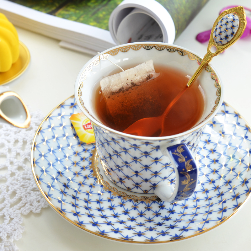 European-style light luxury coffee cup and saucer set 30 only Gu Jia teapot ceramic afternoon tea set set