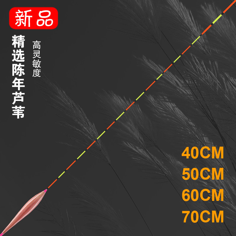 Reed floating light mouth crucian carp floating black pit carp floating high sensitive myopia thick bold eye-catching 70CM long buoy