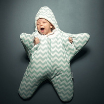  睡袋加大衣服天天宝宝宝宝可用加厚长袖外出冬天用品女童海星
