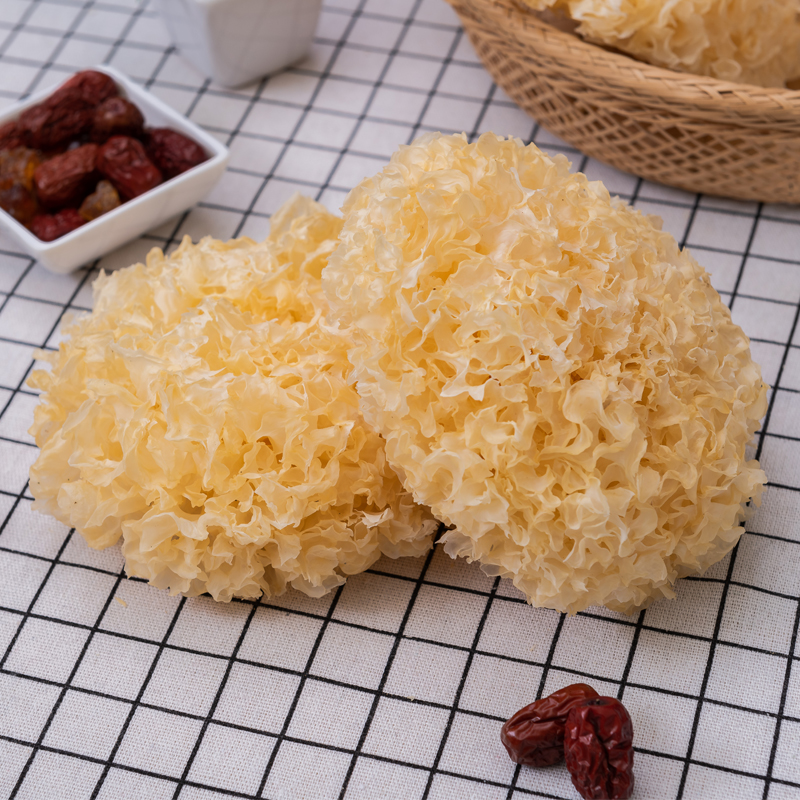 Dried silver fungus 500g Gutian authentic fresh sulfur-free snow fungus Glutinous ear White fungus Non-ugly ear Lotus seed soup Specialty grade