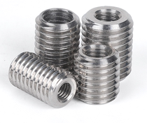 304 stainless steel inner and outer teeth nut furniture thread conversion sheath through hole without head set screw M4M5M8M16