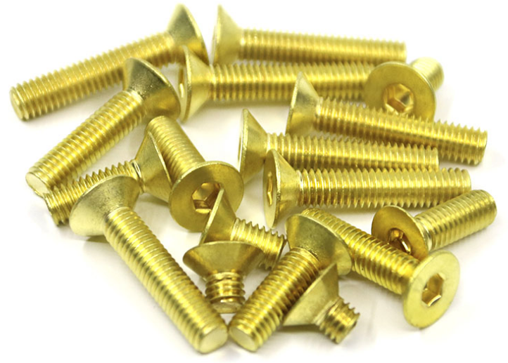 H62 brass DIN7991 countersunk head inner hexagonal flat cup screw flat head screw M3M4M5M6M8 spot