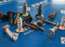 8 8 level black nickel colorful blue and white zinc sunken head hexagon flat self tapping screw model Audio 2 3M2 6M3M3 5