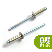 304-half stainless steel opening type flat round head draw-core rivet white steel stainless iron upholstery nail pull nail M3M4 2M5
